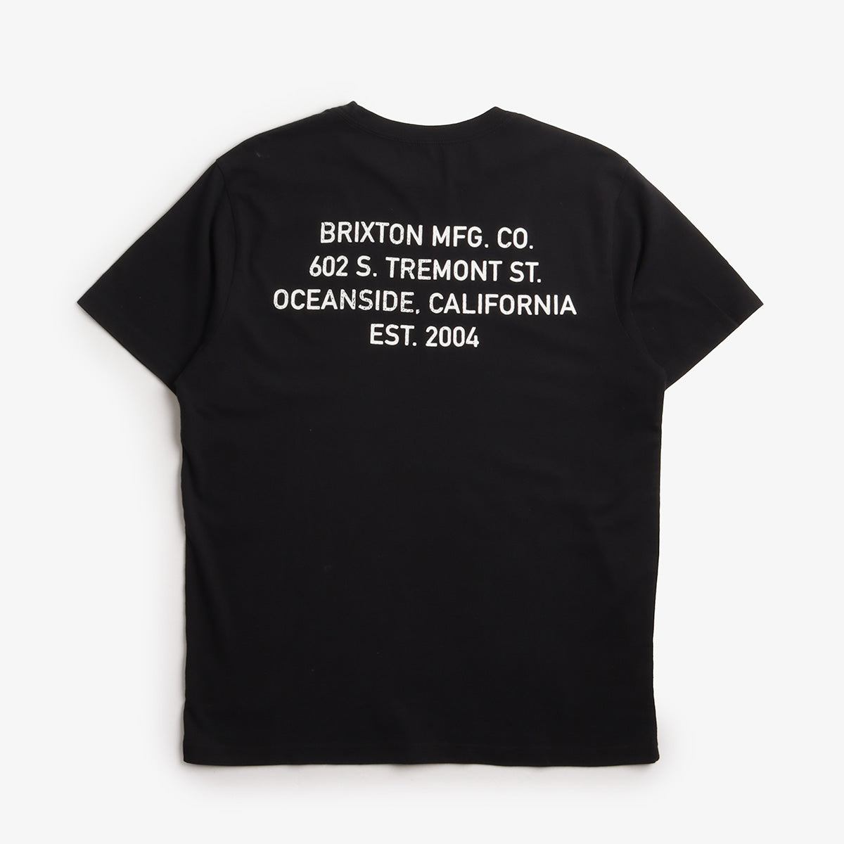 Brixton Gage Premium T-Shirt, Black Worn Wash, Detail Shot 1