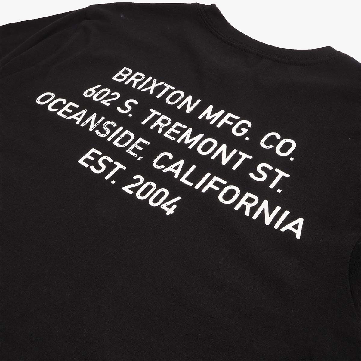 Brixton Gage Premium T-Shirt, Black Worn Wash, Detail Shot 4