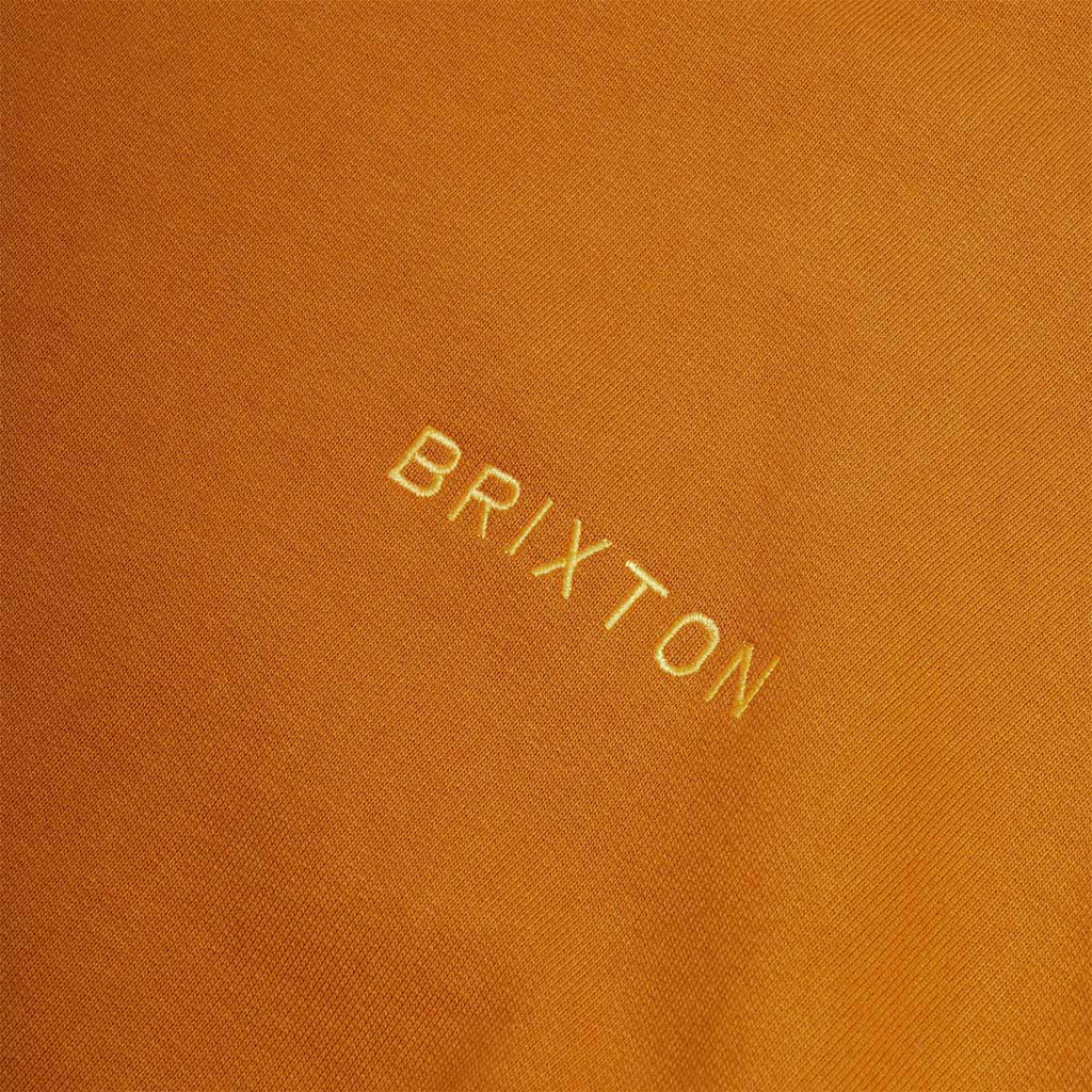 Brixton Heavy Weight Crew Sweatshirt, Rustic Caramel, Detail Shot 2