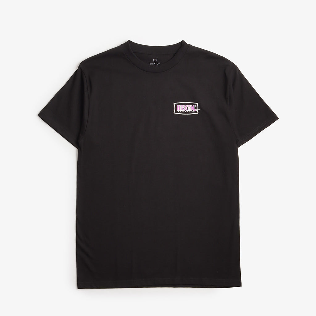 Brixton Lightning T-Shirt, Black, Detail Shot 2
