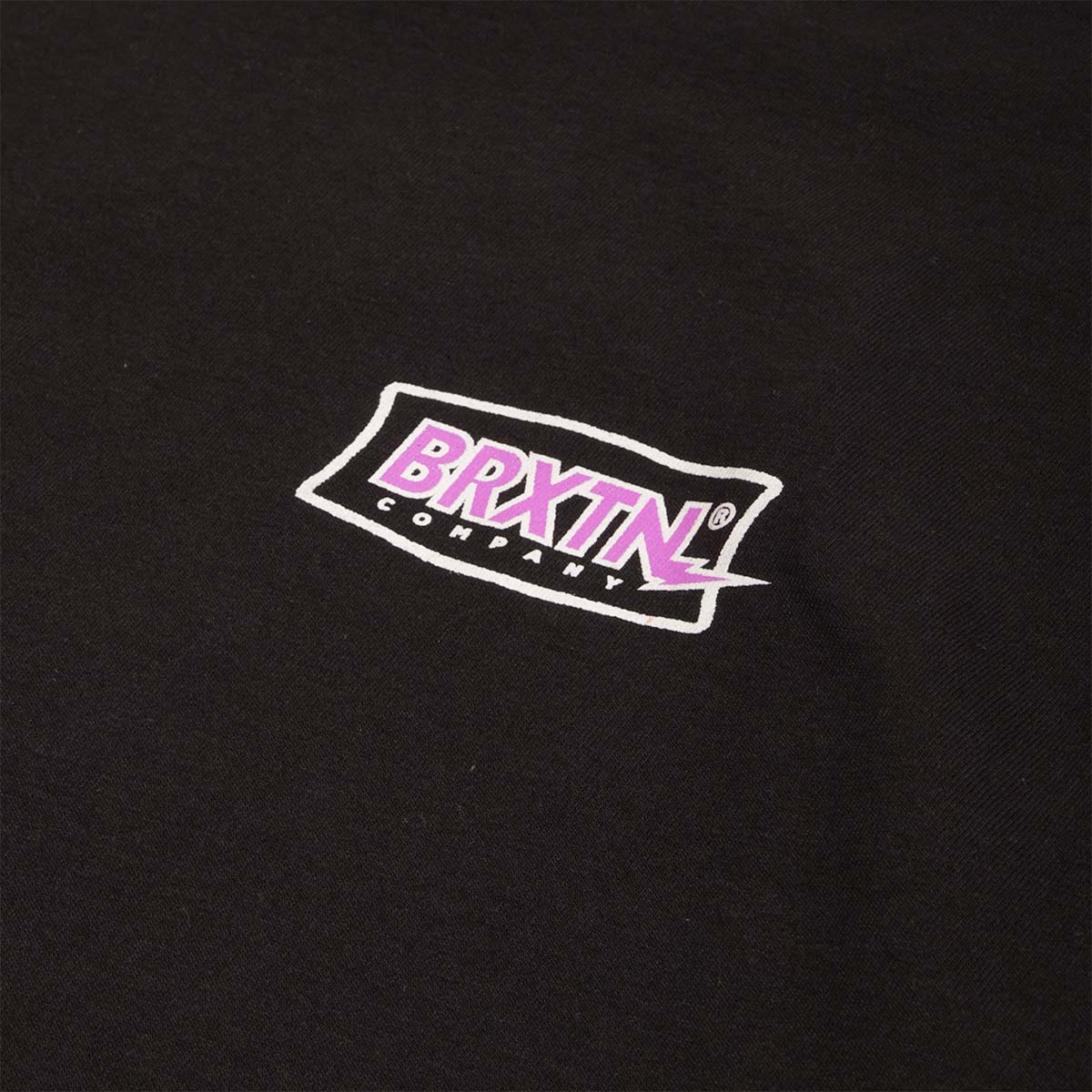 Brixton Lightning T-Shirt, Black, Detail Shot 3