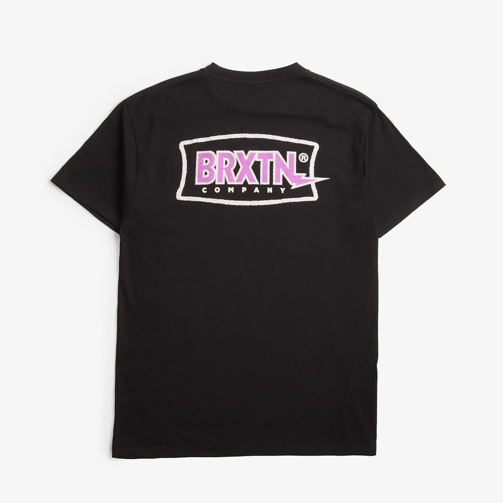 Brixton Lightning T-Shirt, Black, Detail Shot 1