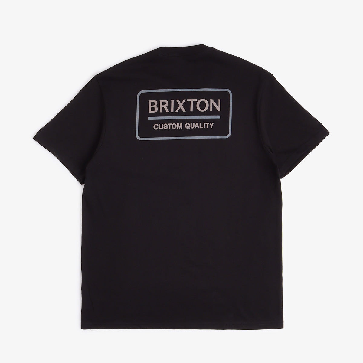 Brixton Palmer Proper T-Shirt, Black Oatmeal Flint, Detail Shot 1