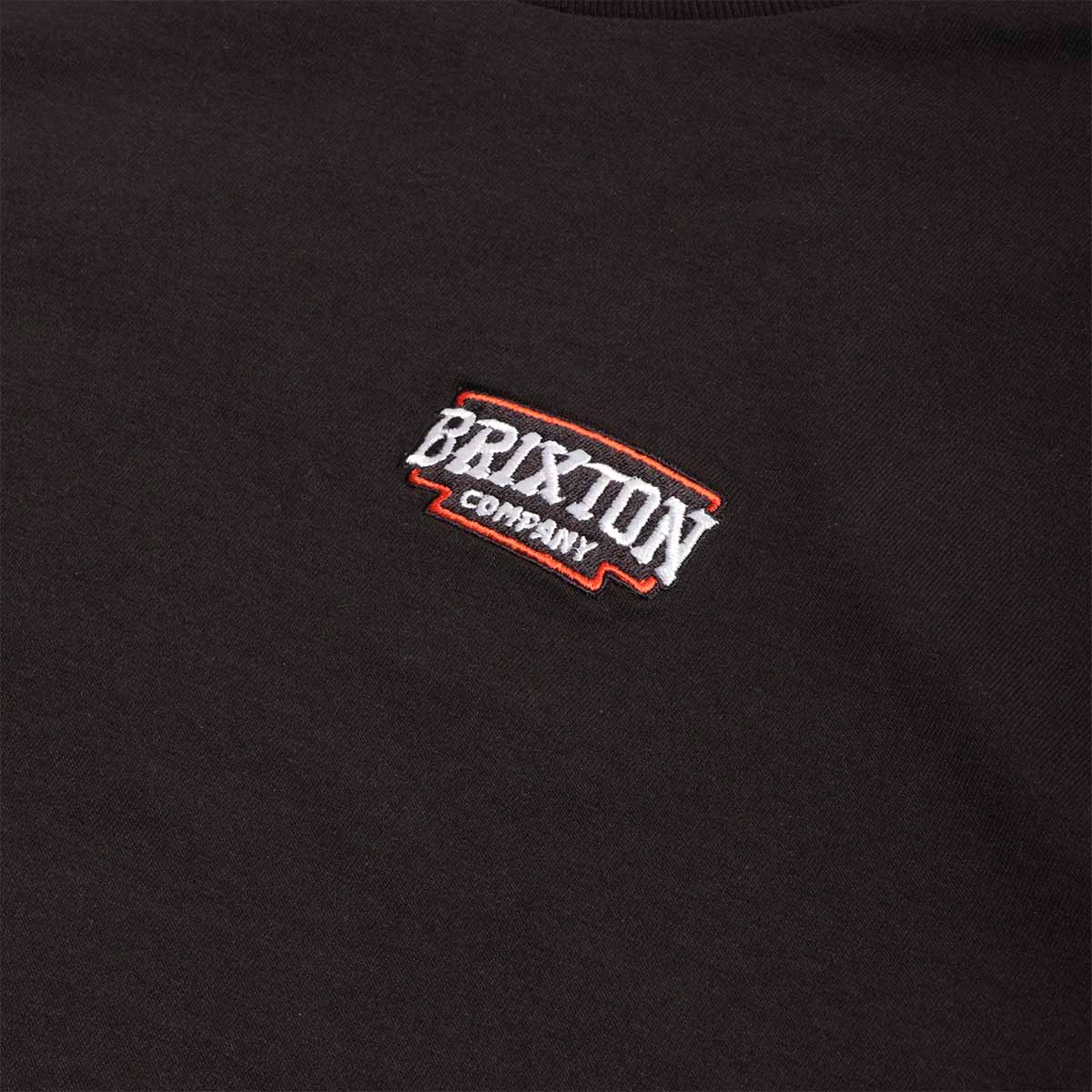 main Brixton Pierson T-Shirt, Black, Detail Shot 2