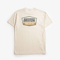 Brixton Regal T-Shirt, Cream Dark Green Metal Bronze, Detail Shot 1