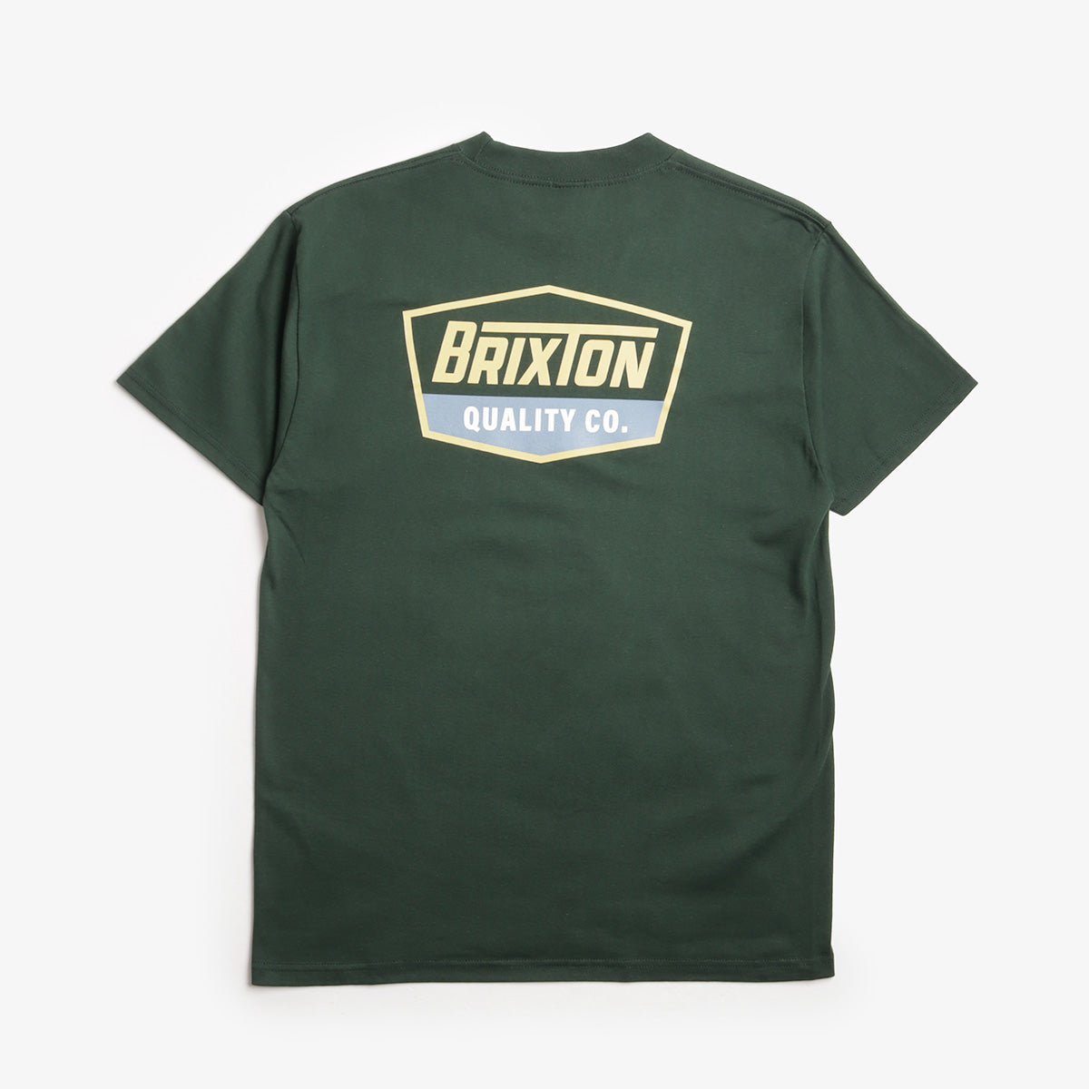 Brixton Regal T-Shirt, Forest Green Curry Grey Blue, Detail Shot 2