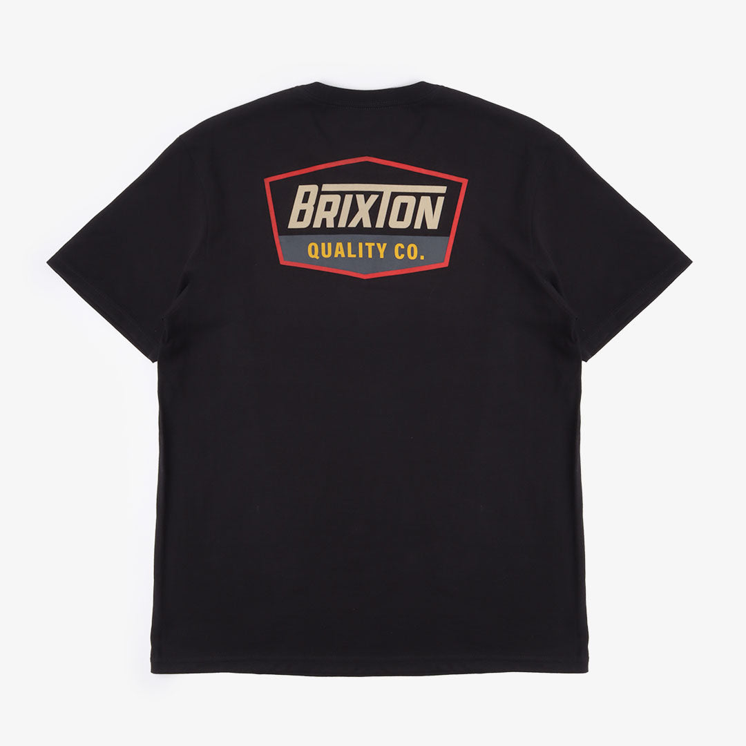 Brixton Regal T-Shirt, Black Sand, Detail Shot 1
