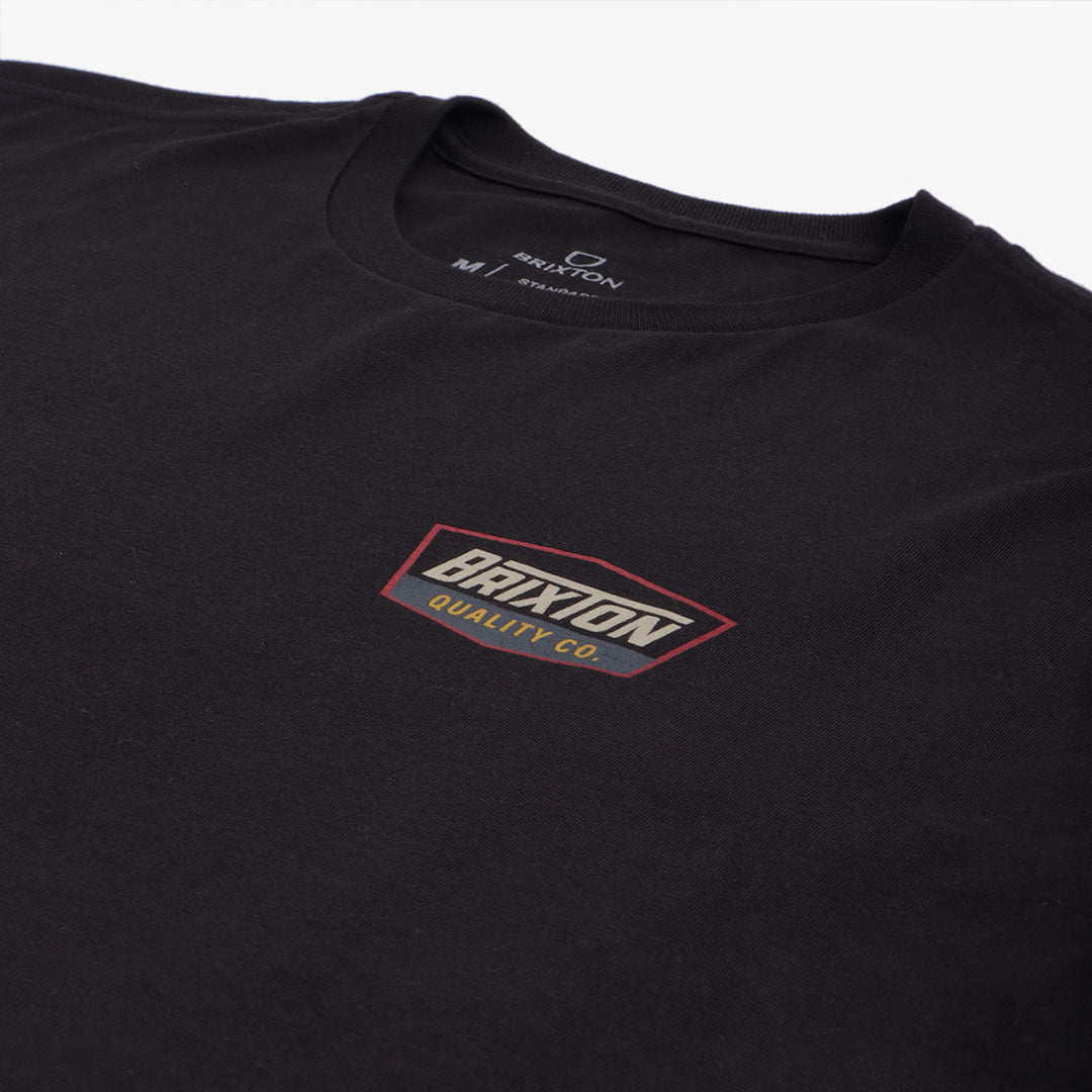 Brixton Regal T-Shirt, Black Sand, Detail Shot 3