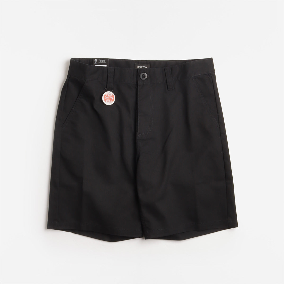 Brixton Santo Chino Shorts, Black, Detail Shot 1