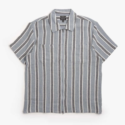 Brixton The Dexter Textured Stripe Short Sleeve Shirt