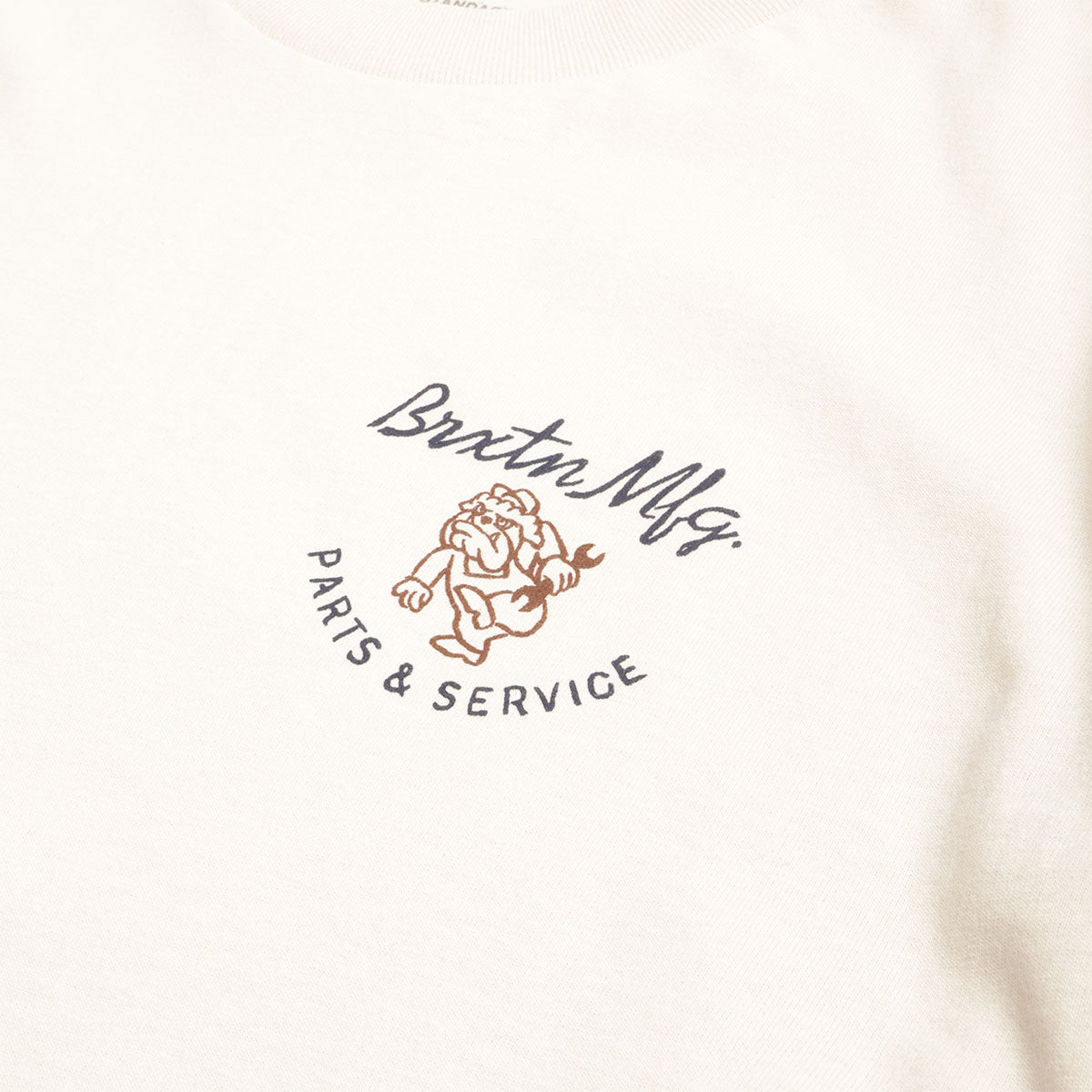 main Brixton Tolman T-Shirt, Cream, Detail Shot 2