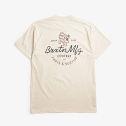 thumbnail Brixton Tolman T-Shirt, Cream, Detail Shot 3