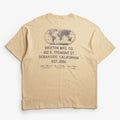 Brixton Union Heavyweight Relaxed T-Shirt, Cream Classic Wash, Detail Shot 1