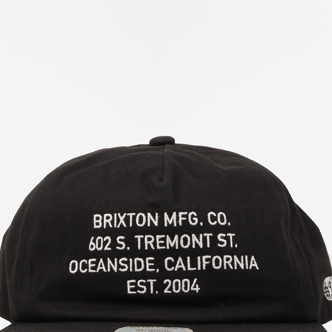Brixton Union II NetPlus MP Snapback Cap, Black, Detail Shot 2
