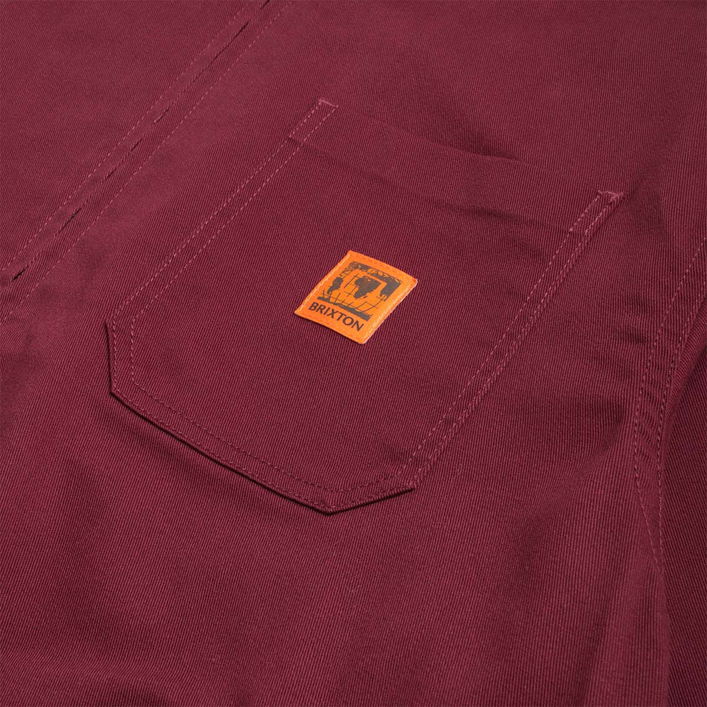 Brixton Union Relaxed Harrington Jacket, Port Rinse, Detail Shot 3