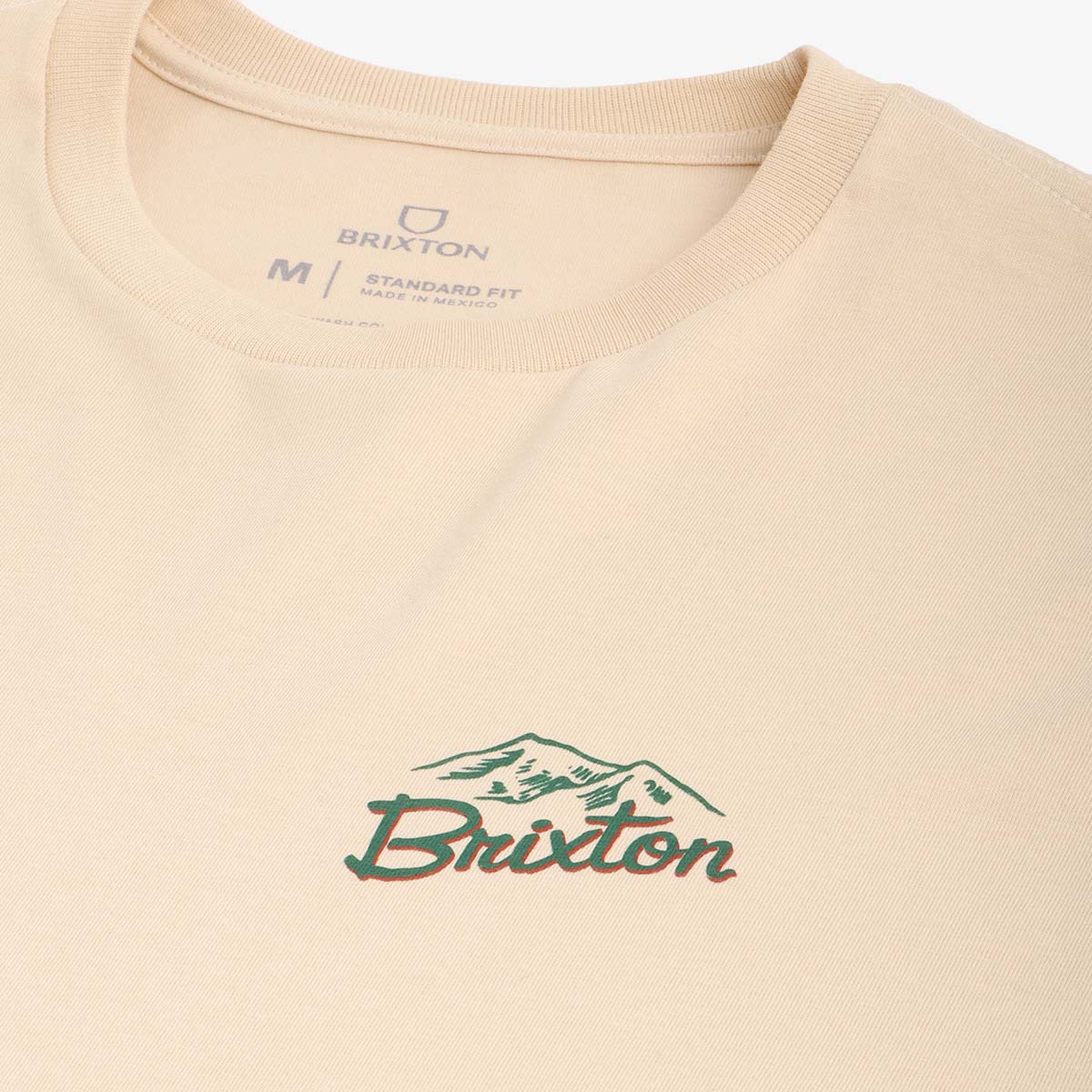 Brixton Welton T-Shirt, Cream, Detail Shot 3