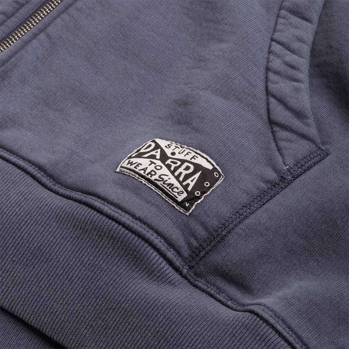main By Parra Not Fade Away Zip Hoodie, Washed Dark Grey, Detail Shot 4