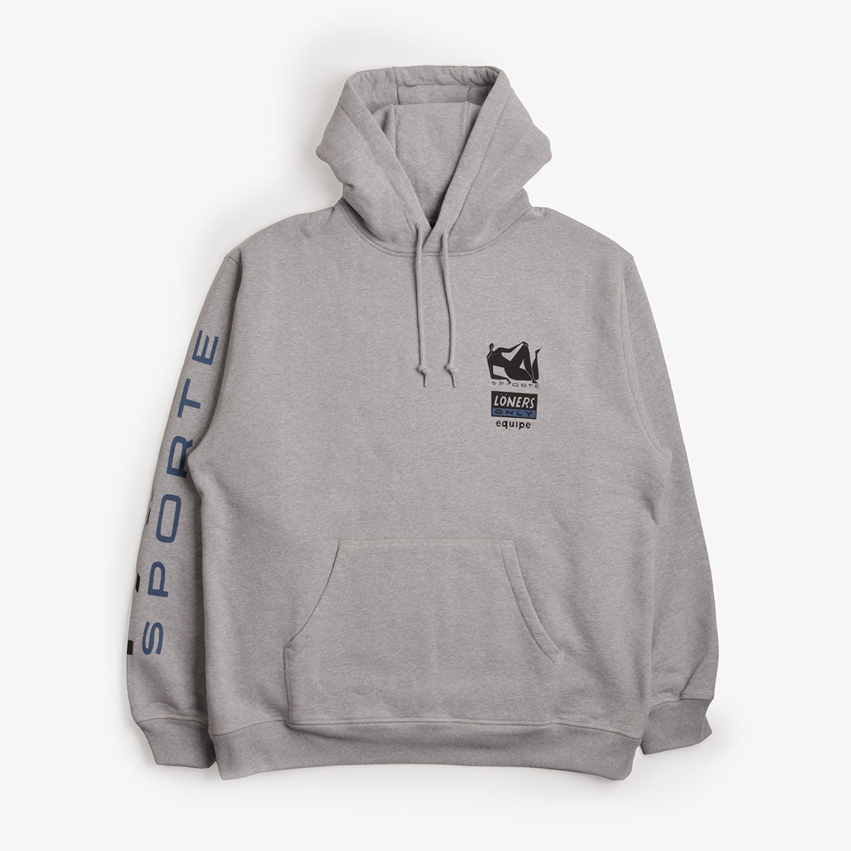 By Parra Sporte Hoodie, Heather Grey, Detail Shot 1