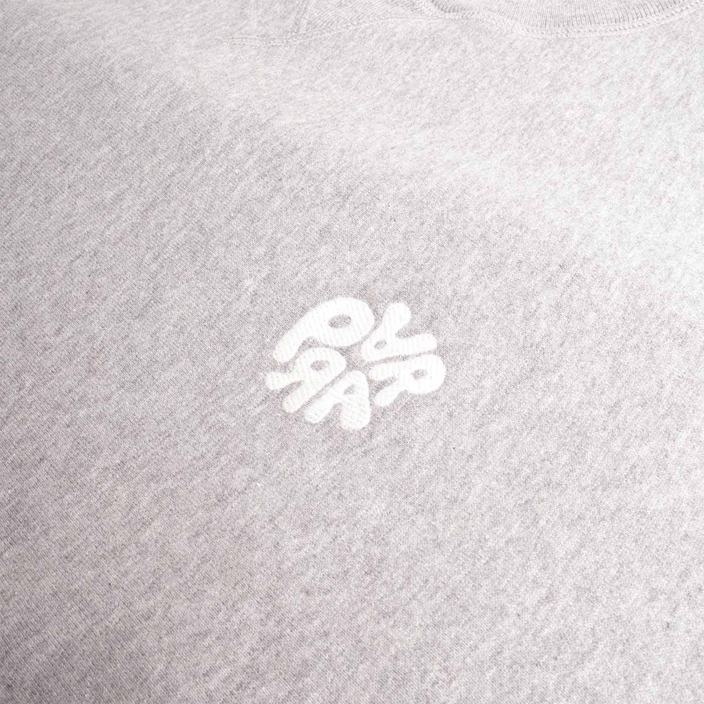 By Parra balloon logo chest print on heather grey sweatshirt