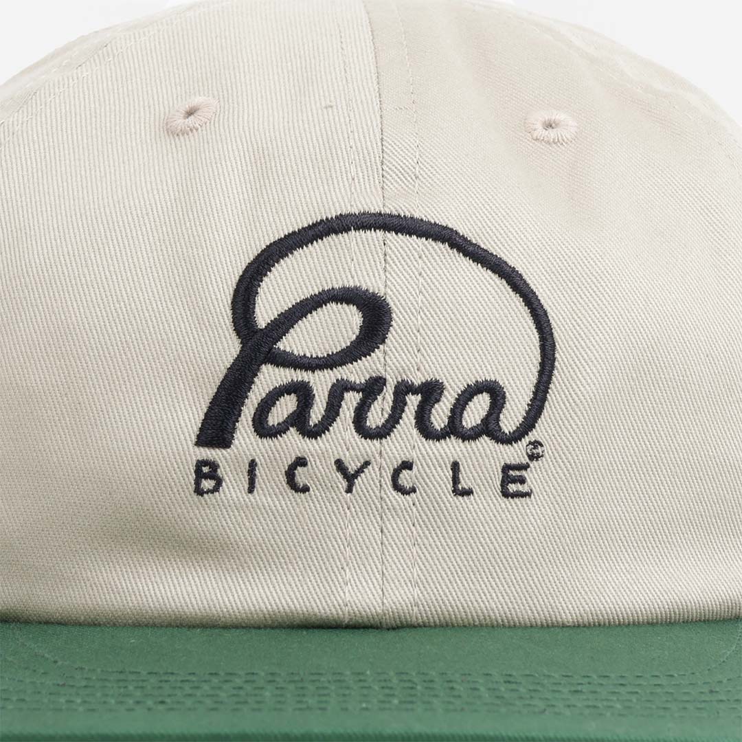 By Parra Bicycle Logo 6 Panel Hat, Green, Detail Shot 2
