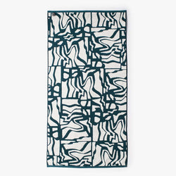 thumbnail By Parra Broken FTP Bath Towel Set, Teal Green, Detail Shot 2