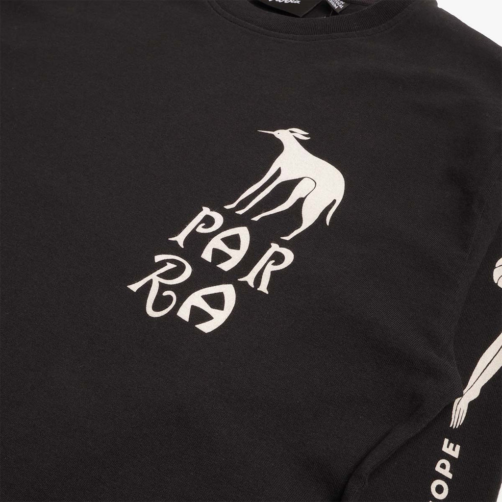 By Parra Dog Training Long Sleeve T-Shirt, Black, Detail Shot 3