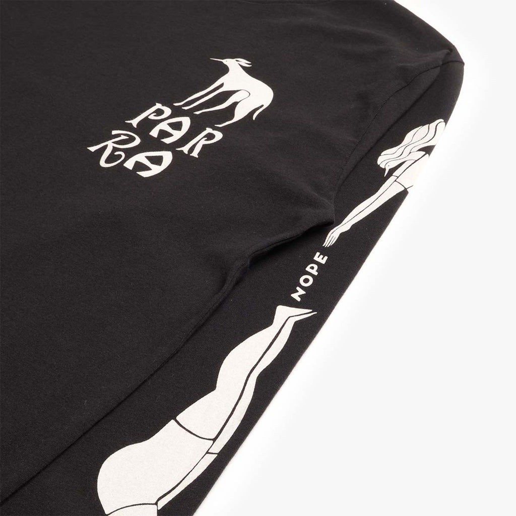 By Parra Dog Training Long Sleeve T-Shirt, Black, Detail Shot 5