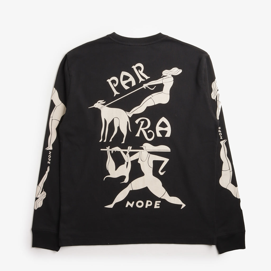 By Parra Dog Training Long Sleeve T-Shirt, Black, Detail Shot 1