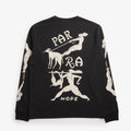 By Parra Dog Training Long Sleeve T-Shirt, Black, Detail Shot 1