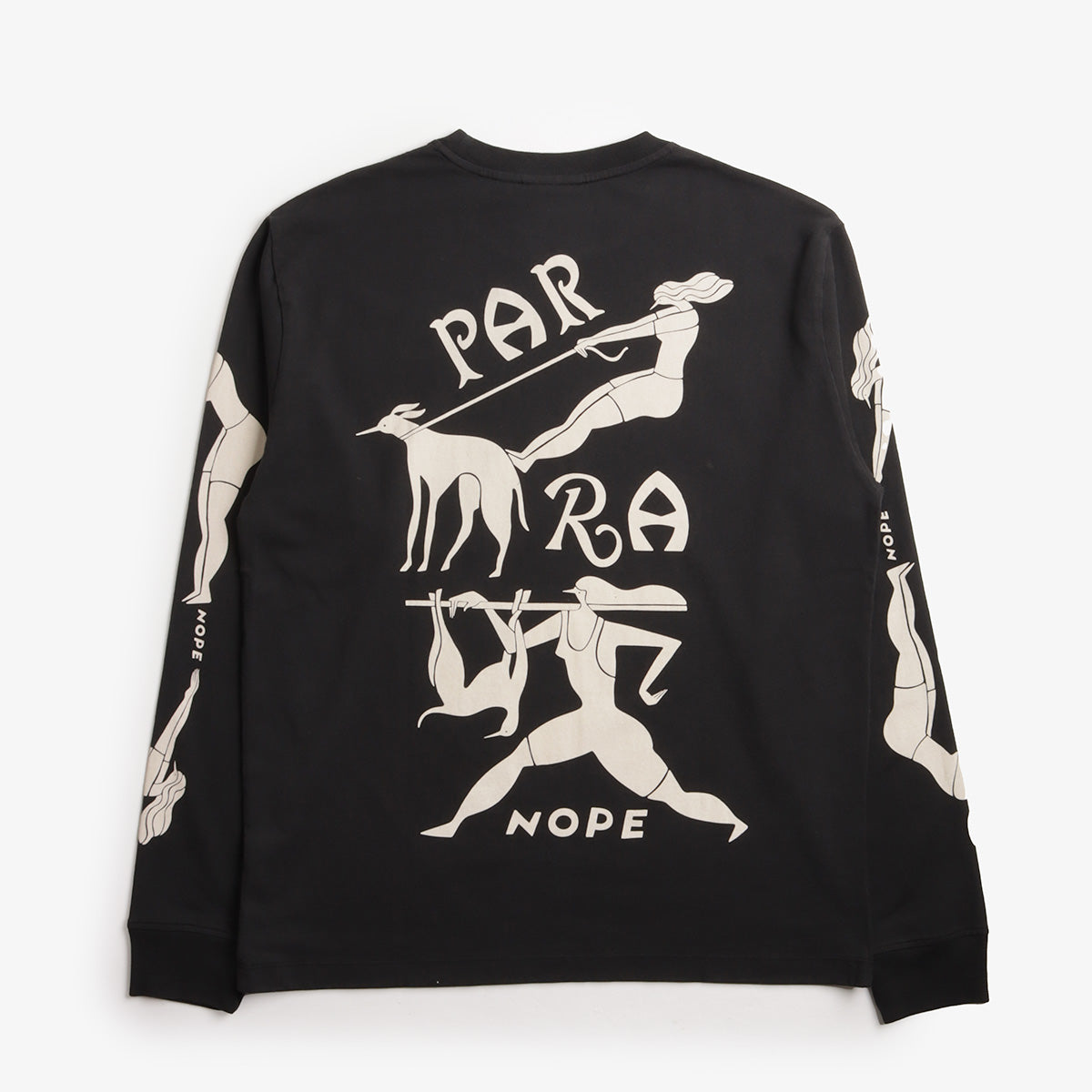 By Parra Dog Training Long Sleeve T-Shirt, Black, Detail Shot 1