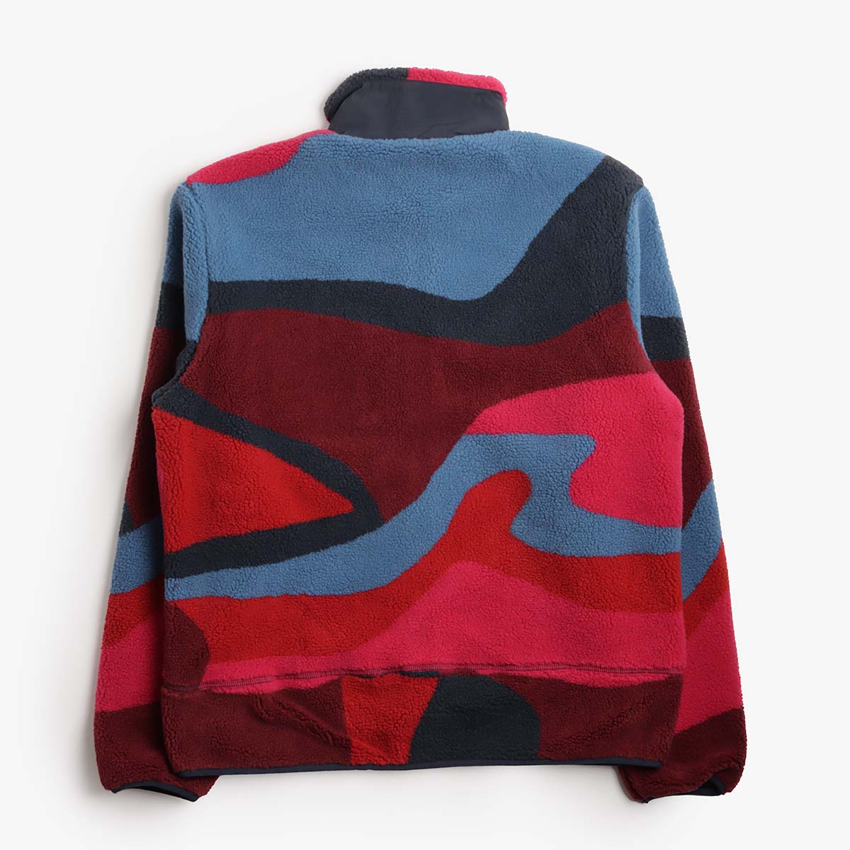 By Parra Full FTP Booster Polar Fleece Jacket, Red, Detail Shot 5