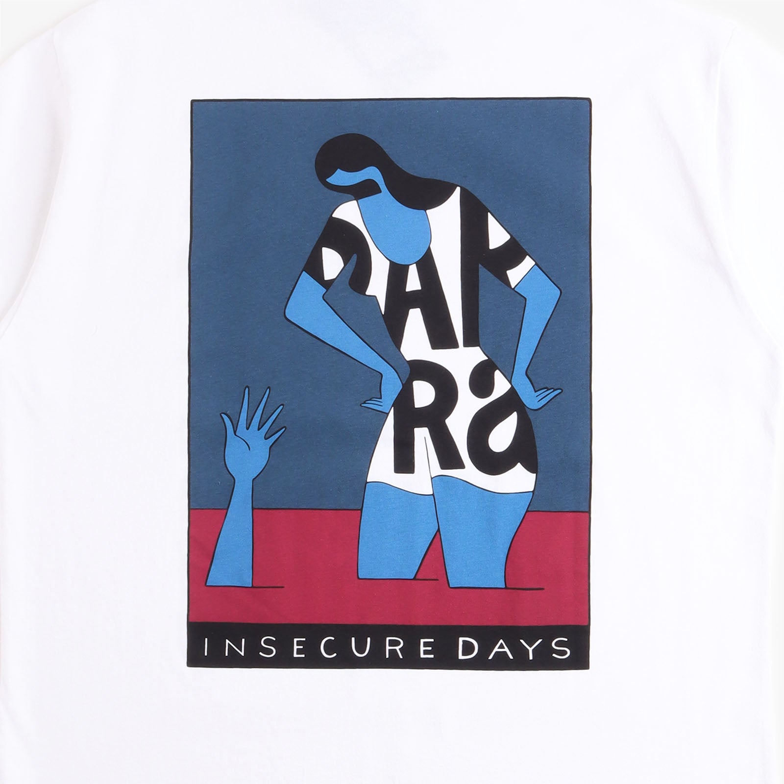 By Parra Insecure Days T-Shirt, White, Detail Shot 4