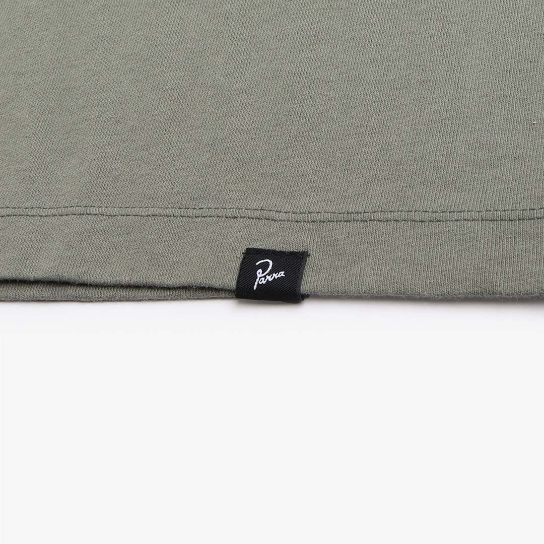 By Parra Insecure Days T-Shirt, Greyish Green, Detail Shot 5