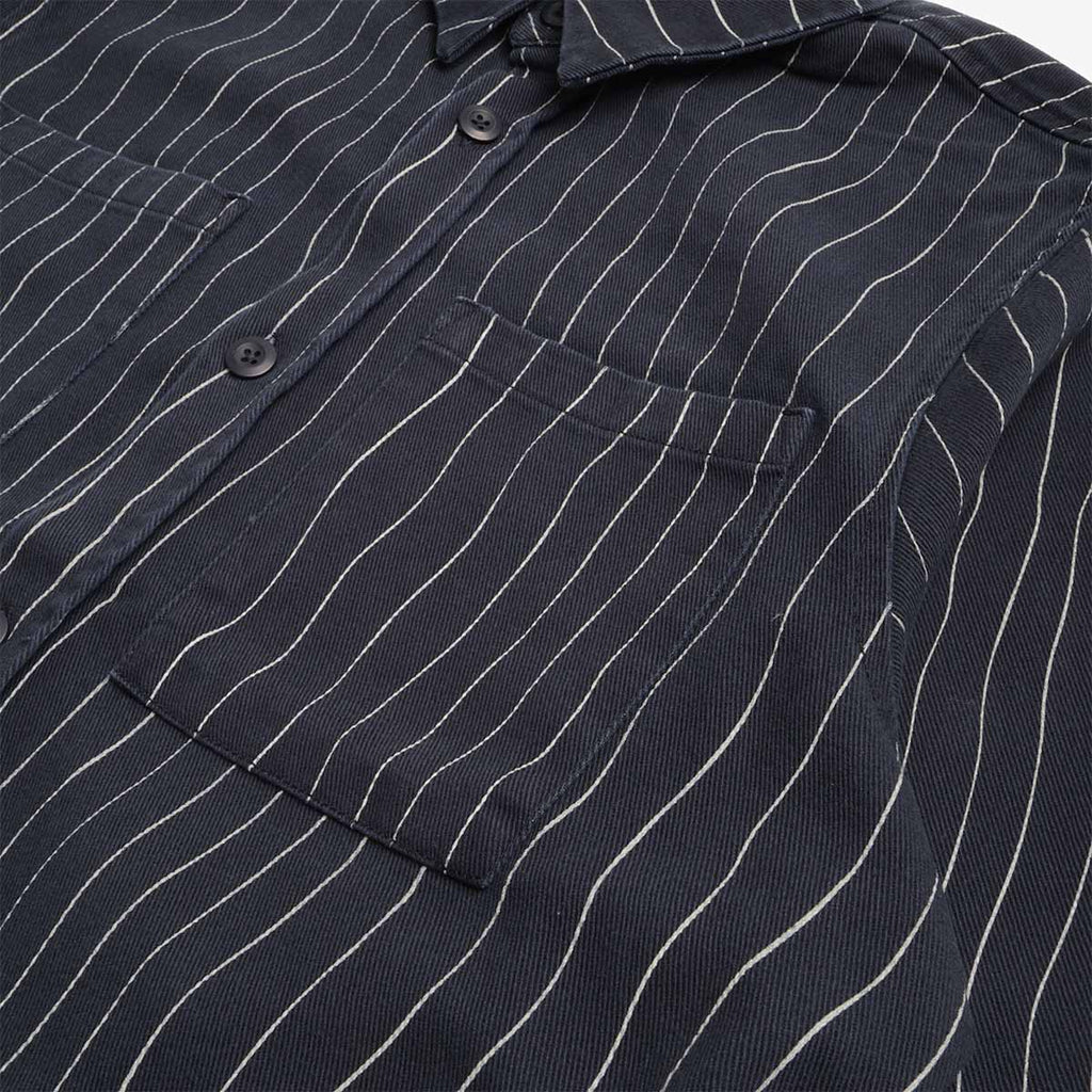 By Parra Meandering Lines Shirt, Navy Blue, Detail Shot 2