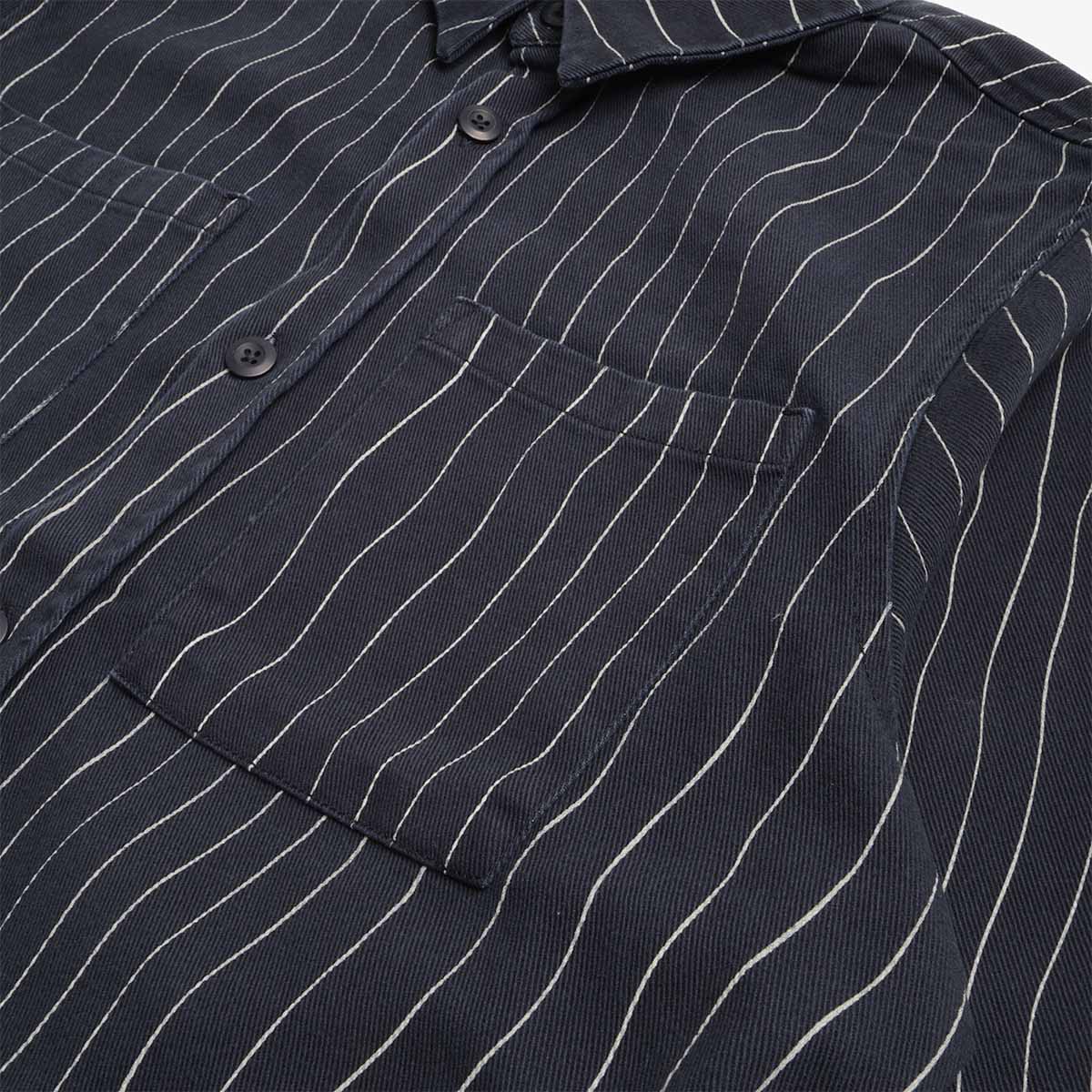 By Parra Meandering Lines Shirt, Navy Blue, Detail Shot 2