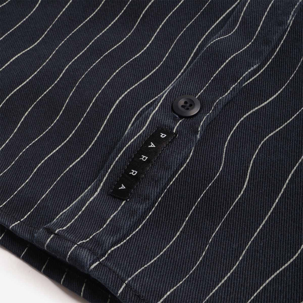 By Parra Meandering Lines Shirt, Navy Blue, Detail Shot 3