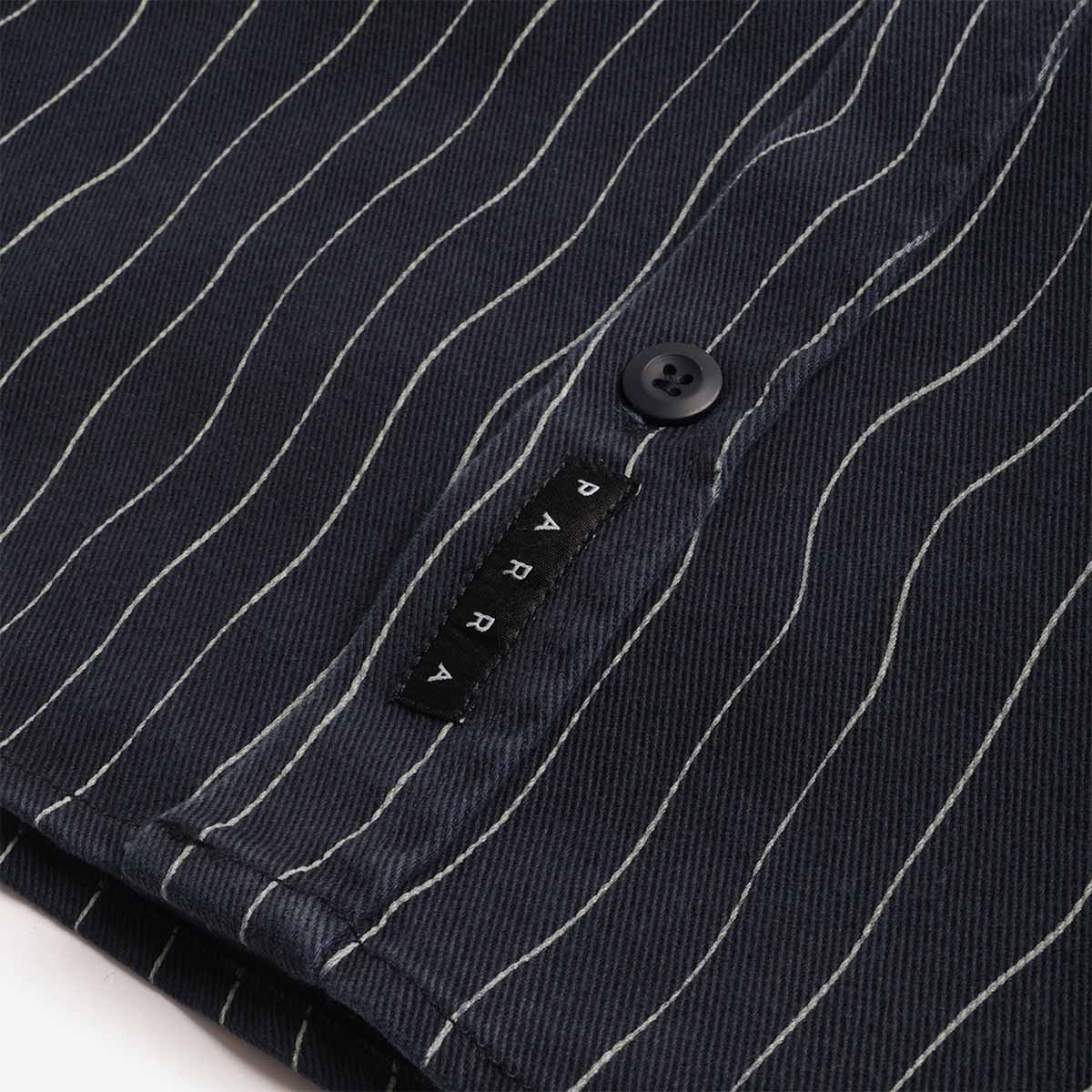 By Parra Meandering Lines Shirt, Navy Blue, Detail Shot 3