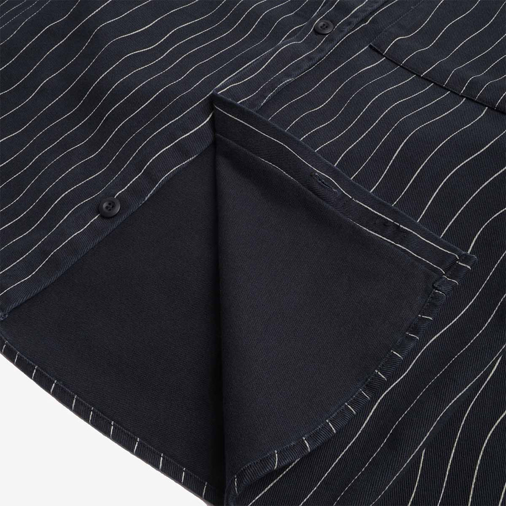 By Parra Meandering Lines Shirt, Navy Blue, Detail Shot 4