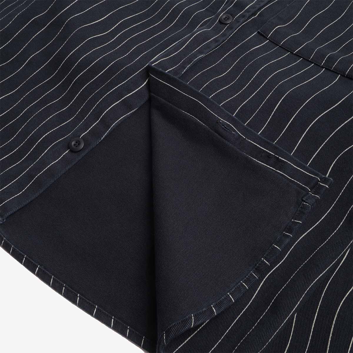 By Parra Meandering Lines Shirt, Navy Blue, Detail Shot 4