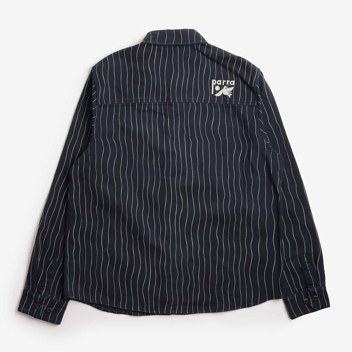 By Parra Meandering Lines Shirt, Navy Blue, Detail Shot 5