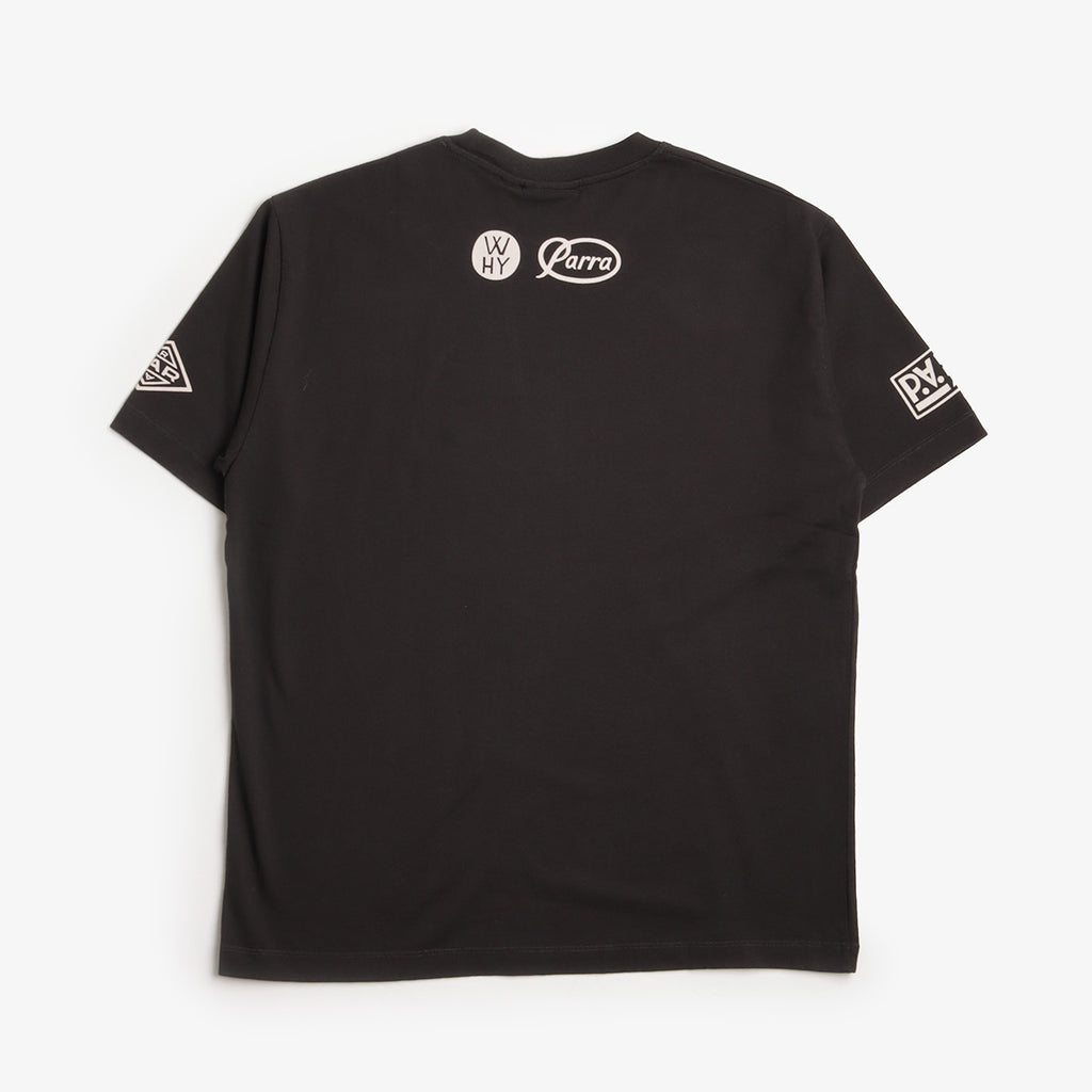 By Parra Media Training T-Shirt, Black, Detail Shot 2