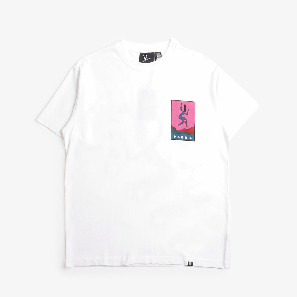 By Parra Not Listening T-Shirt in White, front view