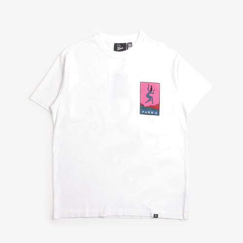 By Parra Not Listening T-Shirt in White, front view