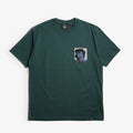 By Parra Nothing Please T-Shirt, Pine Green, Detail Shot 1