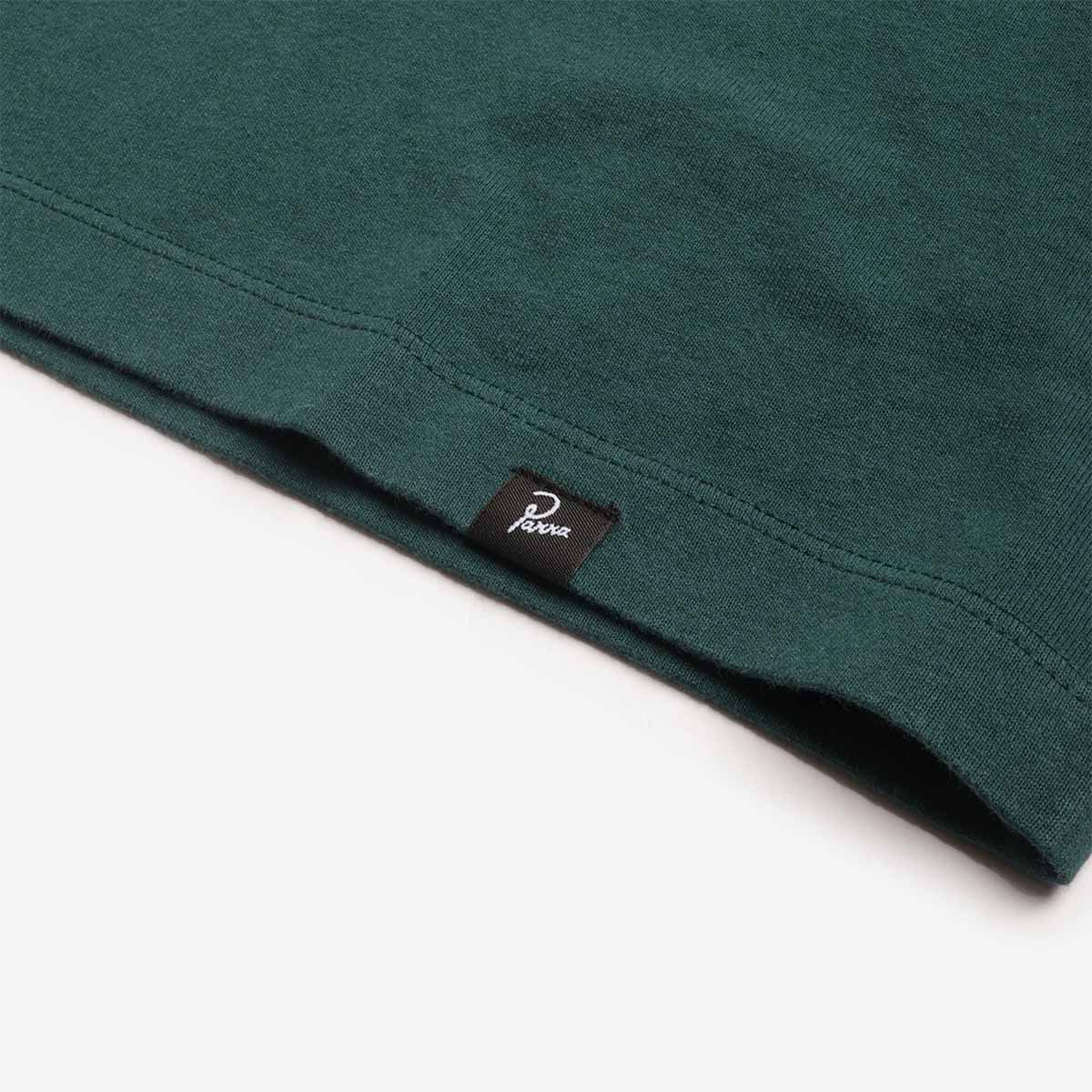 By Parra Nothing Please T-Shirt, Pine Green, Detail Shot 4