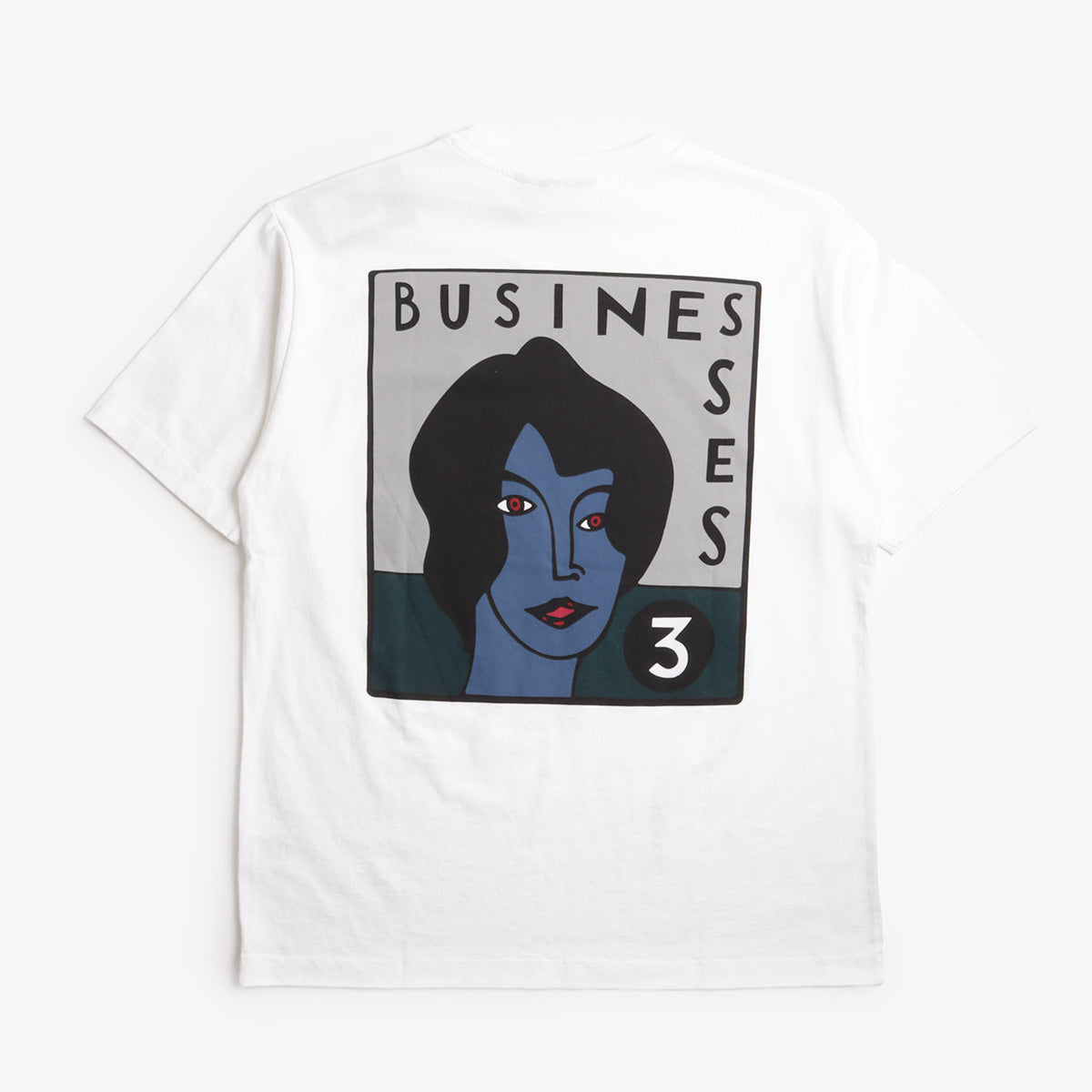 main By Parra Nothing Please T-Shirt, White, Detail Shot 2