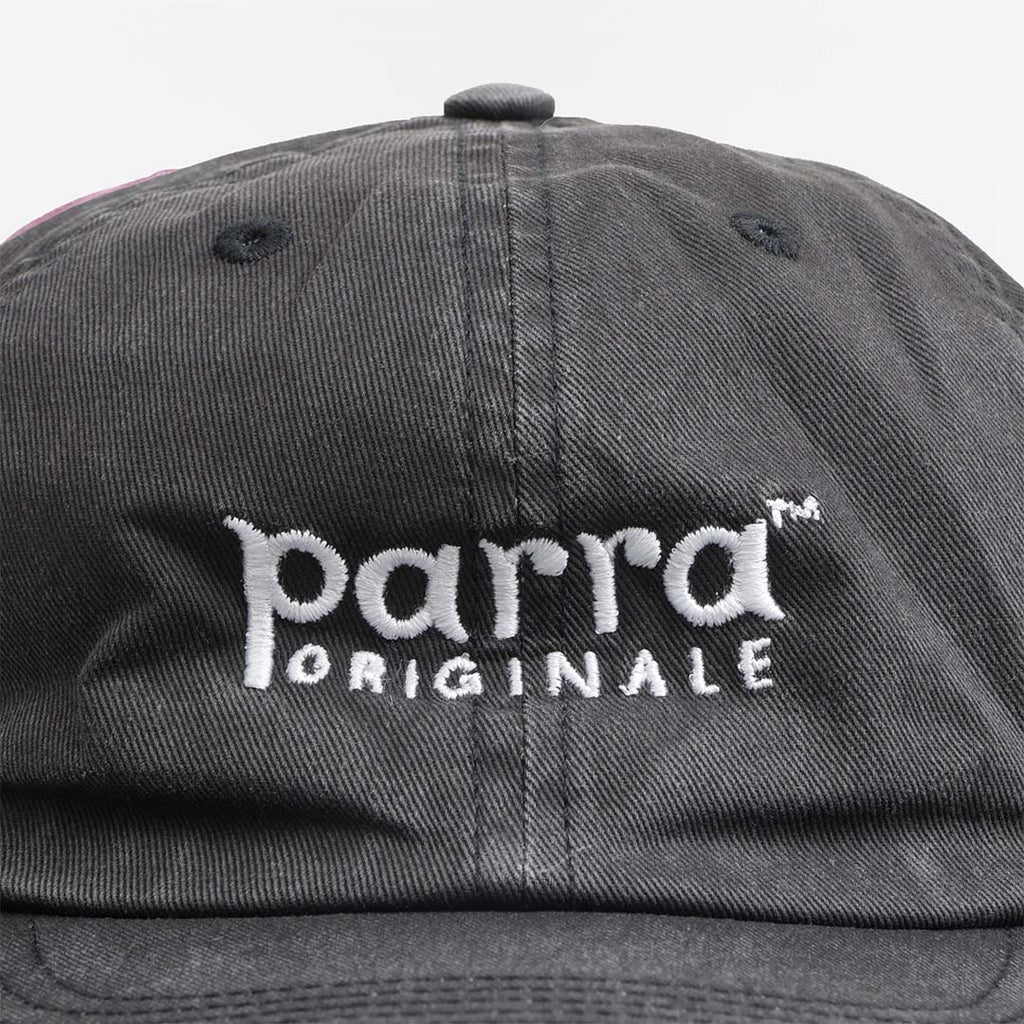 By Parra Originale 6 Panel Hat, Black, Detail Shot 2