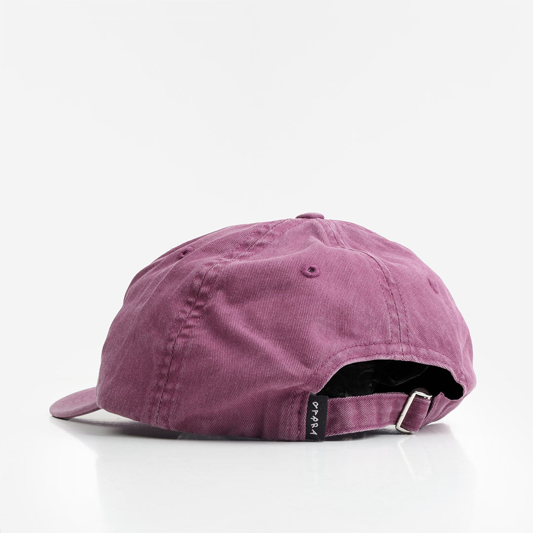 By Parra Originale 6 Panel Hat, Washed Magenta, Detail Shot 3