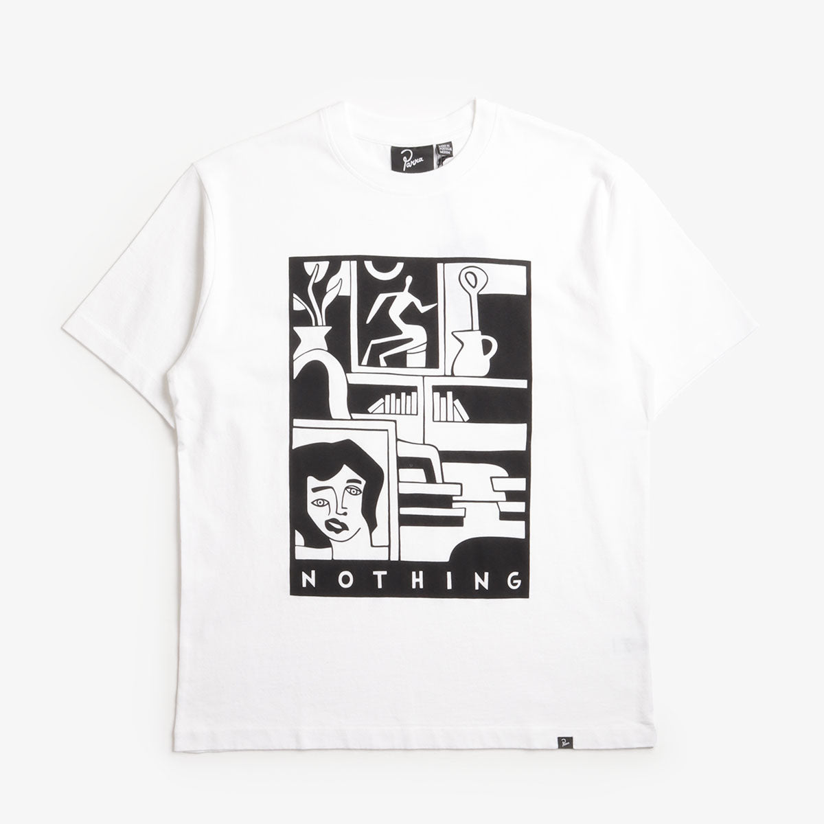 By Parra Our House T-Shirt, White, Detail Shot 1