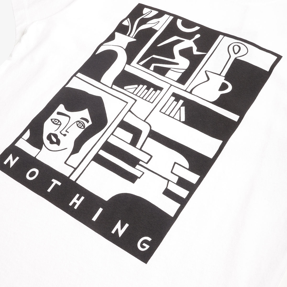 By Parra Our House T-Shirt, White, Detail Shot 2